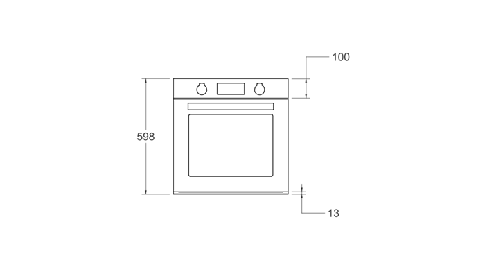 60 cm Electric Pyro Built-in Oven, TFT display, total steam