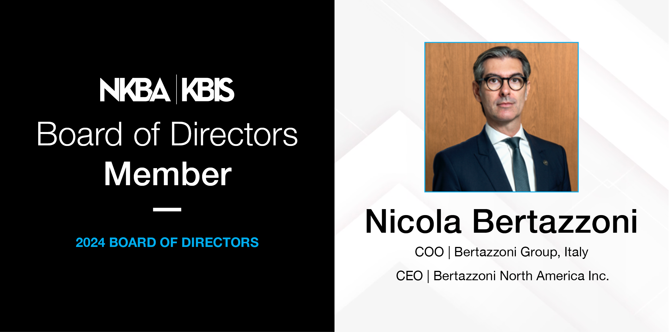 Nicola Bertazzoni nominée aux NKBA | KBIS 2024 Board of Directors - Bertazzoni